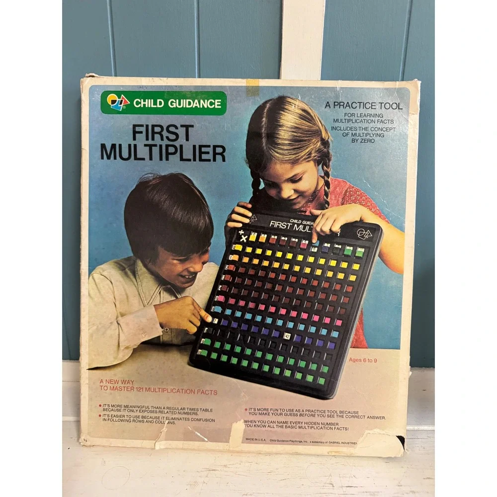 Vintage Child Guidance First Multiplier No 5986 Math Learning Toy Gabriel Ind